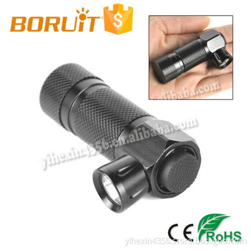 Boruit "L" Shape Hight Light Cree XPE Led Flashlight Police Mini Torch